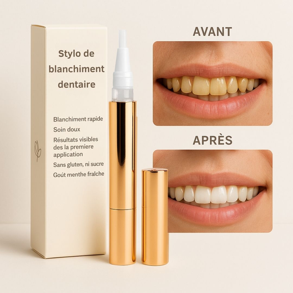 Stylo de blanchiment dentaire instantané (1 Acheté = 1 Offert)