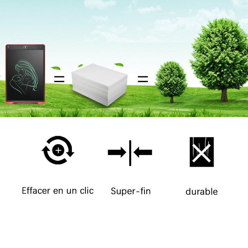 Ardoise Électronique multicolore - tablette tactile LCD, tablette de dessin, jouet éducatif