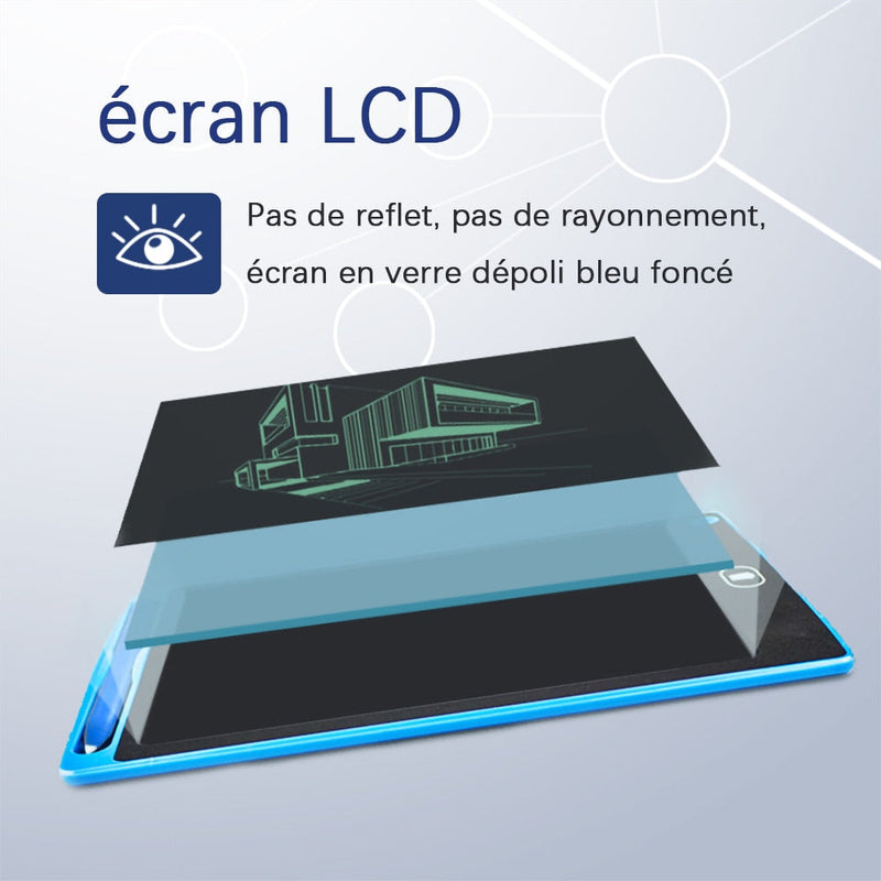 Ardoise Électronique multicolore - tablette tactile LCD, tablette de dessin, jouet éducatif
