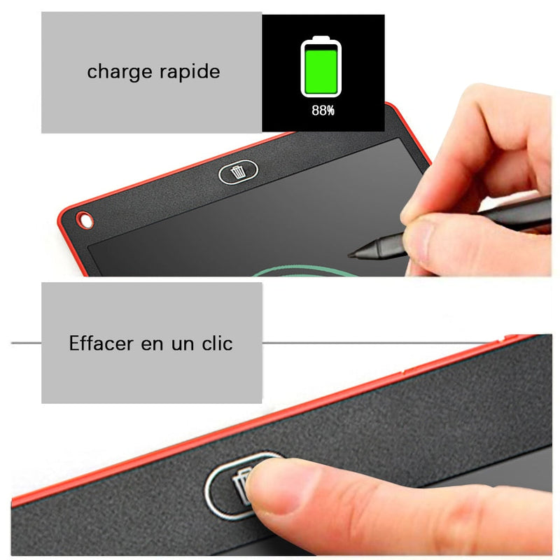 Ardoise Électronique multicolore - tablette tactile LCD, tablette de dessin, jouet éducatif