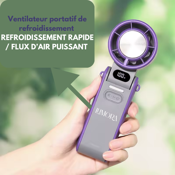 LUMORA-Mini ventilateur à technologie de refroidissement par glace.